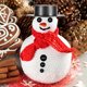 thumbnail image 2 of Set de 320 piezas de adornos navideños de muñeco de nieve para armar: botones para nariz de muñeco de nieve y mini sombreros negros., 2 of 7