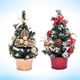 thumbnail image 5 of Árbol de Navidad artificial en miniatura, decoración, modelo de árbol de Navidad, regalos para decoración (20cm, rojo B y dorado B), 2 uds., 5 of 5