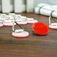 thumbnail image 4 of 20 Pack Invisible Disc Adhesive Plate Hanger Set Vertical Plate Holders (2cm/0.9in), 4 of 9