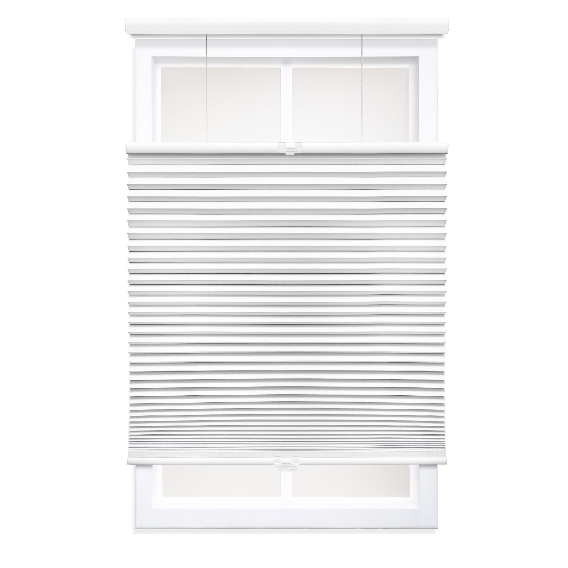 Regal Living Top Down Bottom Up Blackout Cordless Cellular Shade, White - 21" W x 48" L