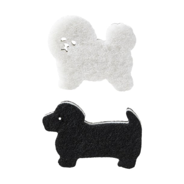 2 esponjas de cocina para lavar platos, limpiador de platos con dibujos animados, estropajo absorbente, esponjas para fregar