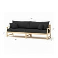 thumbnail image 6 of RST Brands Kooper 2 Piece Wood & Fabric 96" Outdoor Sofa - Charcoal Gray, 6 of 8