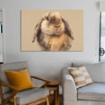 thumbnail image 6 of A Cute Rabbit with Drooping Ears Canvas Art Poster And Wall Art Picture Print Modern Family Bedroom Decor Posters,Unframe-style,08x12inch(20x30cm), 6 of 8
