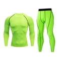thumbnail image 2 of Blekii Men's Compression Workout Set, Tight Fit Running Tights & Top, Performance Moisture Wicking Sportswear, Gym Fitness Training Outfit, Speed Dry Exercise Gear, Enhanced Workout, 2 of 6