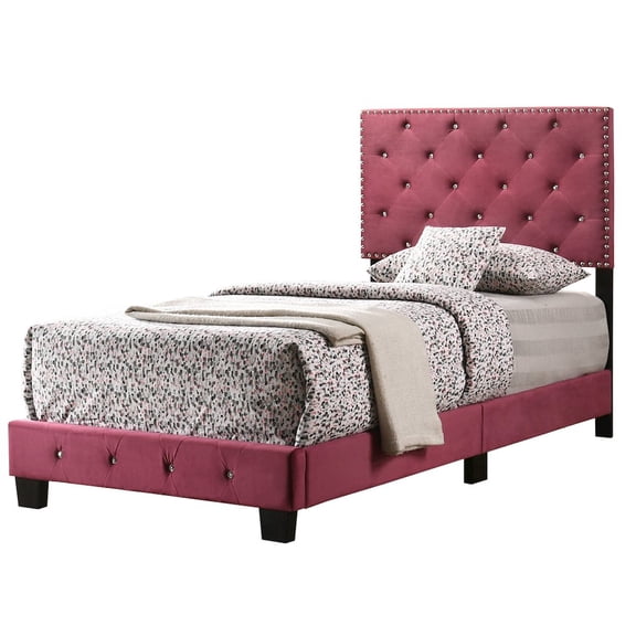 Glory Furniture Suffolk Twin Bed in Cherry Color