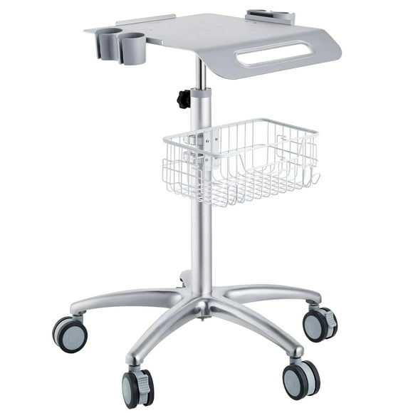 Carrito móvil médico VEVOR de acero inoxidable regulable en altura