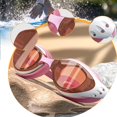 thumbnail image 6 of harayaa Swimming glasses swimming goggles of professional portable waterproof adjustable Pink White, 6 of 9