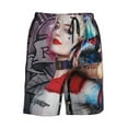 thumbnail image 4 of Harley Quinn Mens Swim Trunks Quick Dry Board Shorts With Mesh Lining, Beach Shorts Swimwear Bathing Suits, 4 of 7