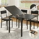 thumbnail image 4 of Comedor Extensible 4–6 Personas con Mesa Ajustable y 6 Sillas – Diseño Moderno, Estructura Metálica Asientos Acolchonados convertible de 75 cm a 150 cm, 4 of 8