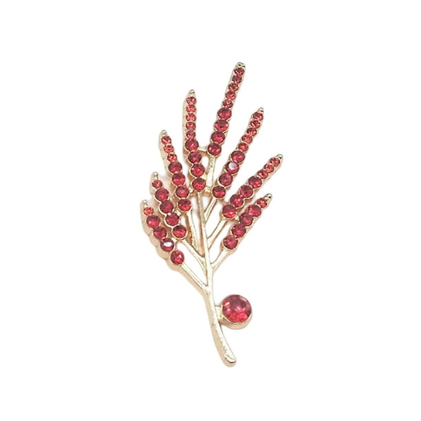 Jumpingount Broche de cristal brillante en forma de rama, colgante artesanal DIY, decoración, adorno, fabricación de joyas, hallazgos artesanales Ropa, zapatos y accesorios Miscelánea Rojo Jumpingount AP015705-02
