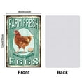 thumbnail image 2 of 1pc Farm Fresh Eggs Metal Signs Farm Fresh Eggs Signs 8?12inch Funny Chicken Coop Signs Outdoor Wall Decor Art Iron Farmhouse Sign DIY, 2 of 7