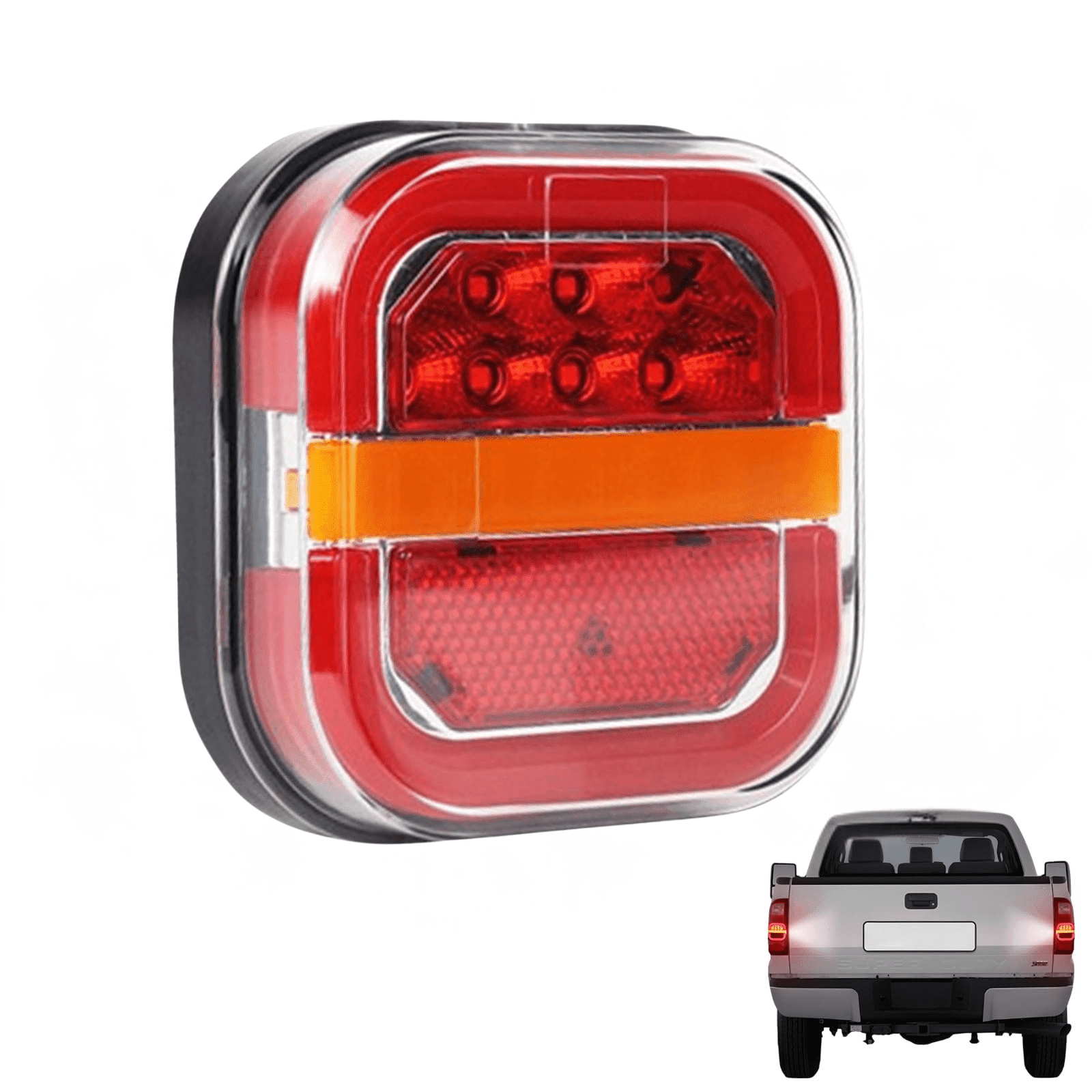 Hopkins Towing Solutions C789RTM LED Square Submersible Stop, Tail