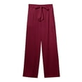 thumbnail image 7 of Icvfdpl Womens Casual Loose Pants Daily Elastic Strap Waist Workout Trouser Solid Color Long Pant Leisure Trousers Hiking Outdoor Wear, 7 of 7