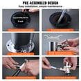 thumbnail image 4 of KFFKFF Solo Tap Draft Beer Dispensing Tower, Keg Beer Tower in Stainless Steel, Kegerator Tower Set with Pre-Set Tubes and Auto-Shut Faucet Shank for Social Gatherings, Bars, Pubs, Eateries, 4 of 9