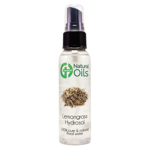 GreenHealth Lemongrass Floral Water 2 oz Plastic Bottle with Black Sprayer