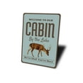 thumbnail image 4 of Lake Cabin Welcome Novelty Sign, Metal Wall Decor - 10x14 inches, 4 of 4