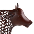 thumbnail image 4 of Zingz & Thingz Metal Cow Outdoor Garden Statue - 18" - Brown, 4 of 4