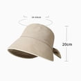 thumbnail image 2 of Sombrero de pescador con circunferencia de cabeza de 56-58 cm, sombrero de verano para mujer que cubre la cara, sombrero protector solar, 2 of 5