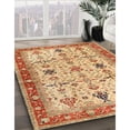 thumbnail image 2 of Ahgly Company Indoor Square Traditional Chrome Gold Yellow Oriental Area Rugs, 5' Square, 2 of 6