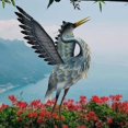 thumbnail image 2 of 36 Inch Crane Statue for Garden Decor, Bird Yard Art Coastal Ocean Decor, Outdoor Heron Garden Animal Sculpture for Backyard, Yard, Patio, Porch, Gray, 1Pc, 2 of 7