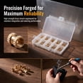 FOMIYES 200Pcs Heat Set Brass Insert Nuts Through Hole Blind Hole ...