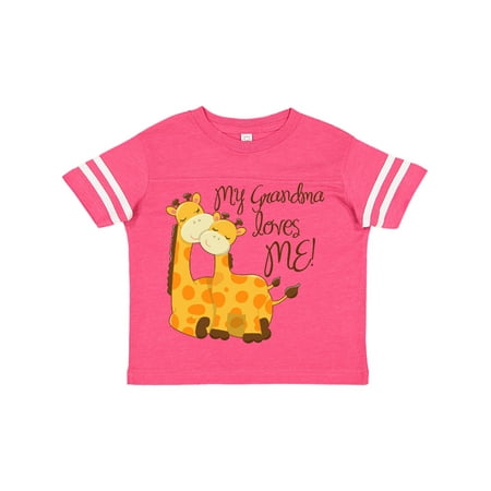

Inktastic My Grandma loves me! Gift Toddler Boy or Toddler Girl T-Shirt