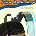 thumbnail image 5 of Black and Gold Marble Pattern 17" School Backpacks for Teens,Waterproof Oxford Fabric,S-Shape Padded Straps for School,Travel,Hiking,Camping, 5 of 6