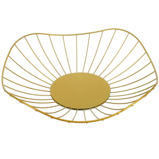 Cesta de alambre de hierro para frutas, cesta de alambre curvo para huevos, cesta para pan y bocadillos, cesta para guardar huevos, cestas vintage para frutero, para encimera, cocina y sala de estar