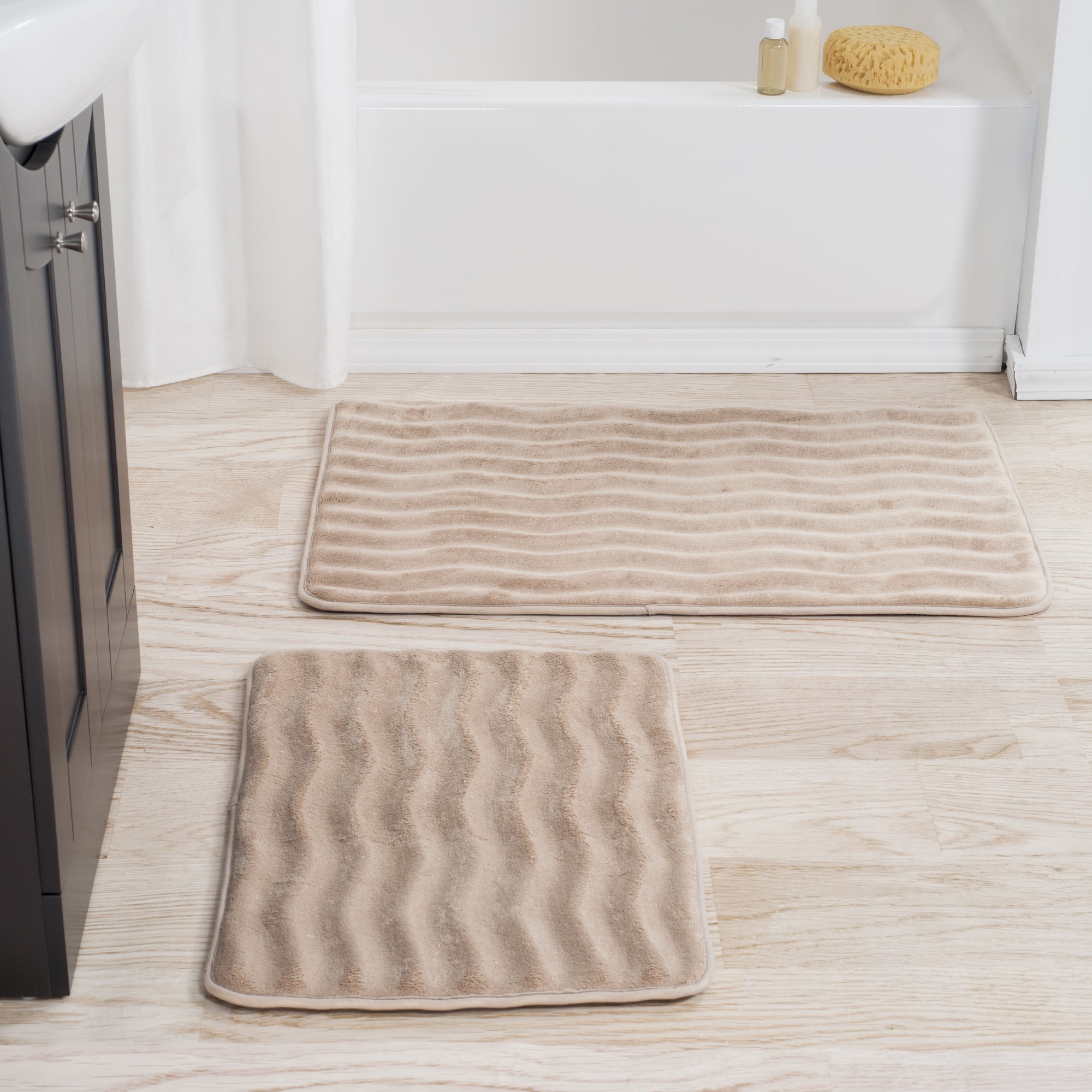 taupe bath mat
