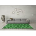 thumbnail image 3 of Ahgly Company Indoor Square Abstract Emerald Green Modern Area Rugs, 7' Square, 3 of 4