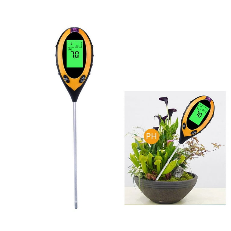 Dsseng Soil Tester, 4-in-1 Soil Moisture/Light/pH Meter, Gardening