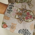 thumbnail image 3 of Vargottam Aztec Motif Design Sheer Georgette Curtains for French Doors & Balcony - 2 Panels, 96" Long, Light Filtering, Grommet Top Printed Drapes for Living Room or Lounge, 3 of 9