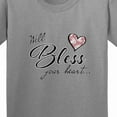 thumbnail image 4 of Inktastic Well Bless Your Heart with Floral Print Youth T-Shirt, 4 of 5