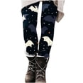 thumbnail image 5 of Yeaiivve Leggings for Women High Waist Halloween Cartoon Bat Star Tights Tummy Control Butt Lift Workout Legging Soft Stretch Yoga Pants Idea Gift for Holiday XL, 5 of 6