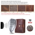 thumbnail image 3 of Contact's Men's RFID Blocking Trifold Wallet, Genuine Leather Vintage Wallet with Zipper Coin Pocket (Brown), 3 of 14
