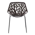 thumbnail image 3 of LeisureMod Modern Asbury Dining Chair with Chromed Legs-Color:Taupe, 3 of 7