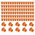 thumbnail image 1 of 100 Pcs Rebar Safety Caps, Orange Color, 2.36 x 2.17 x 1.5 Inches, 1 of 5