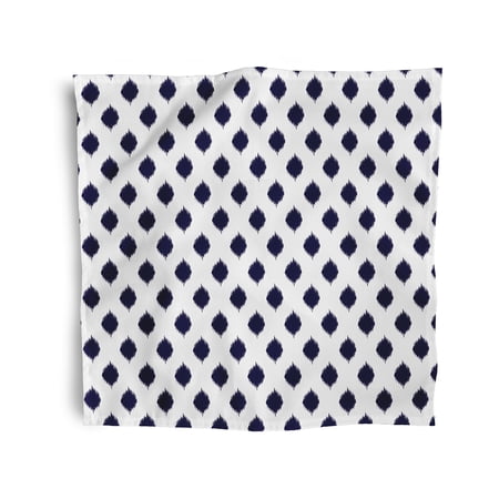 Simply Daisy 18" x 18" Navy Fine Lattace Napkins, Set of 4