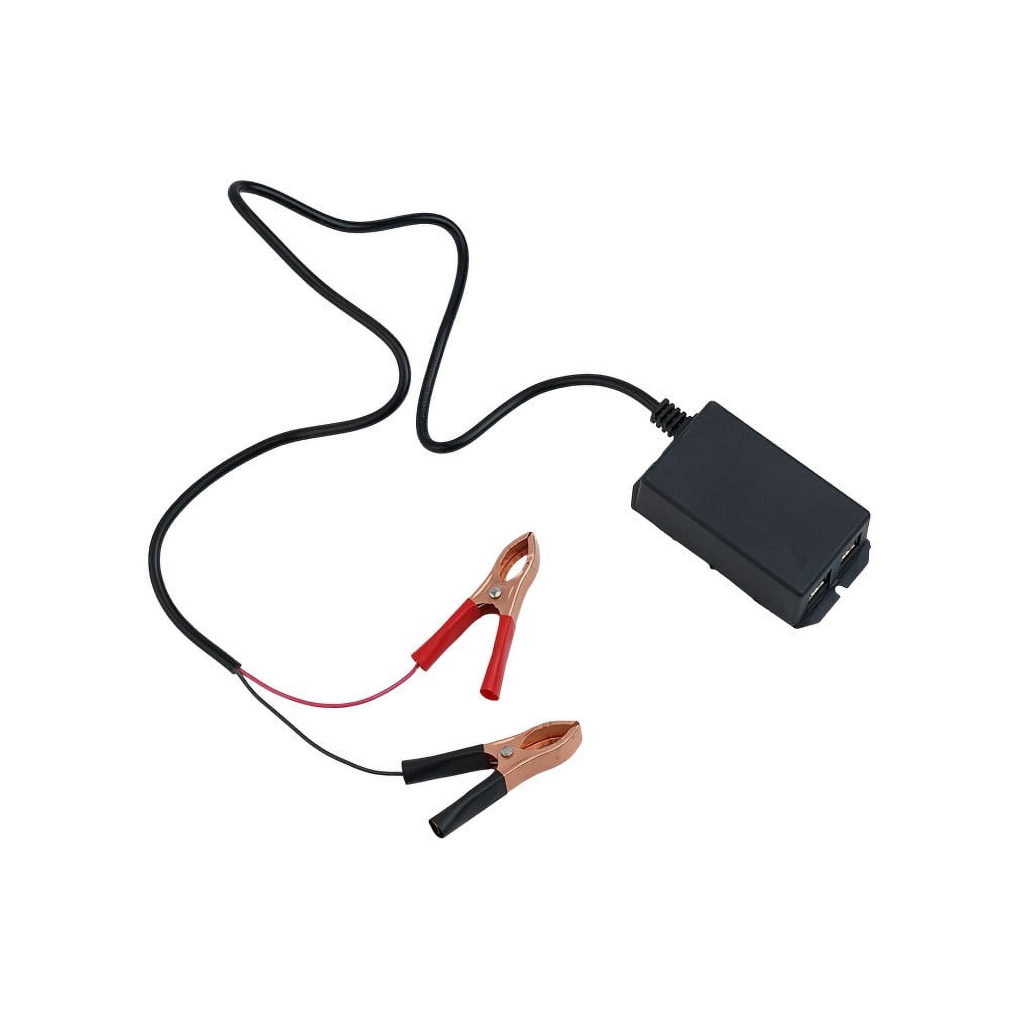 USB Car Charger with Battery Clips Designed for Convenience and Safety