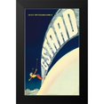 thumbnail image 2 of Vintage Apple Collection 10x14 Black Modern Framed Museum Art Print Titled - Gstaad, 2 of 5