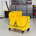 thumbnail image 6 of Resenkose 21 Quart Mop Bucket Side Press Wringer on Wheels With Panel, Side Press Wringer Combo Commercial Cleaning Caddy Plastic, 6 of 6