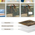 thumbnail image 6 of BZSMCE Collapsible Fabric Cube Storage Bins Meerkat Sitting on Wooden Design Pattern Storage Box, 6 of 8