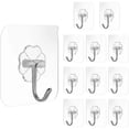 thumbnail image 5 of 10 Uds. Ganchos autoadhesivos mágicos reutilizables gancho adhesivo transparente ganchos para abrigos ganchos de plástico, 5 of 5