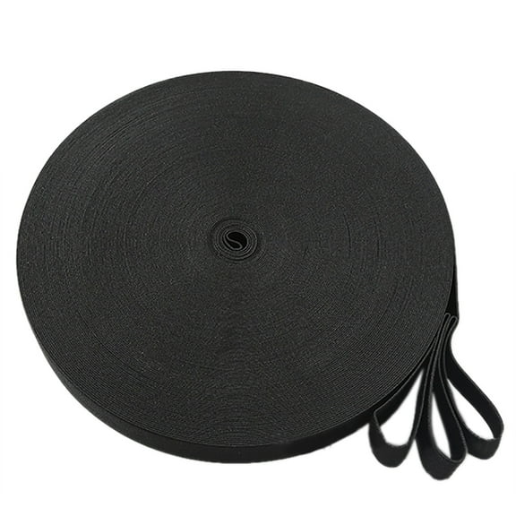 Elastic Band Roll 43.7 Yards DIY Sewing Stretch Rope for Garment-Black-1"