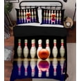 thumbnail image 2 of 3D Pexels Sports Bowling Ball Quilt Cover Set Bedding Set Duvet Cover, 2 of 3