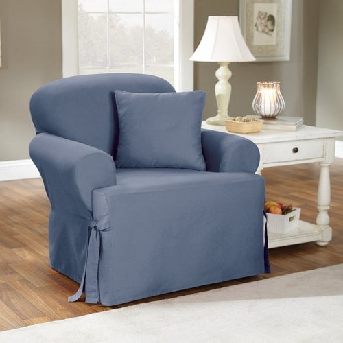 Sure Fit Cotton Duck TCushion Armchair Slipcover