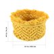 thumbnail image 5 of Cesta de almacenamiento de cuerda de algodón, diseño nórdico tejido para maquillaje, frutas, plantas, almacenamiento decorativo para el hogar, el baño, la guardería., 5 of 6