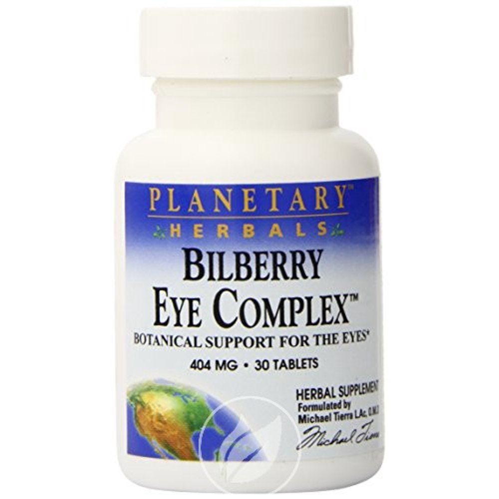 Bilberry Eye Complex 30 Tabs by Herbals, Pack of 2