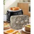 Brown Stone Wall Small Toaster Cover 2 Slice, Kitchen Appliance Covers ...