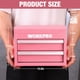 thumbnail image 2 of Minicaja de herramientas Toolbox WORKPRO de metal con 2 cajones, cinta rosa, 2 of 8
